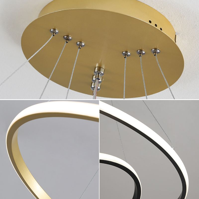 Contemporary Chandelier Lighting Fixture Multi-tier Chandelier Pendant Light for Bedroom