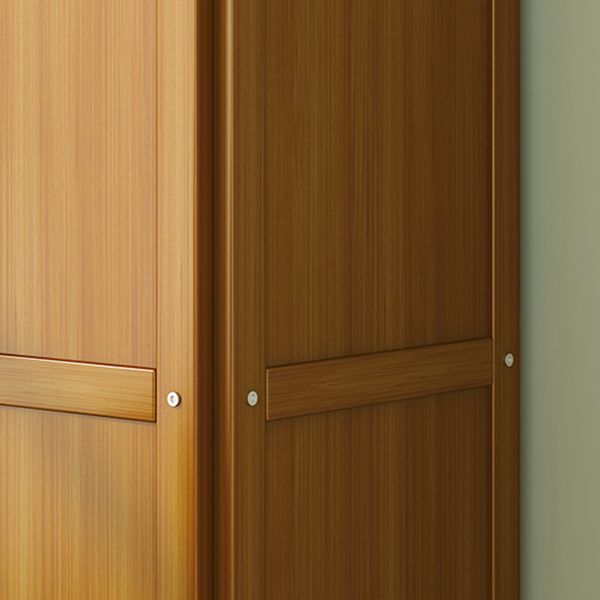 12.6"W Lacquered Accent Chest Brown Mid-Century Modern Chest  with Shelves