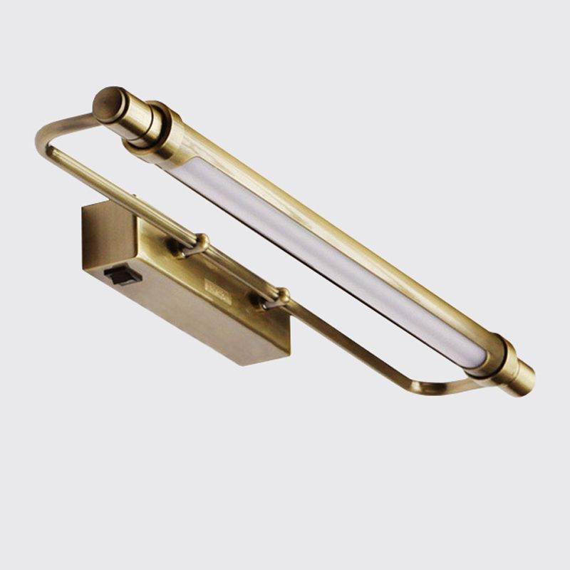 Lineaire vorm metalen wandwandcontract Moderne stijl Single Light Mirror Wand gemonteerd licht