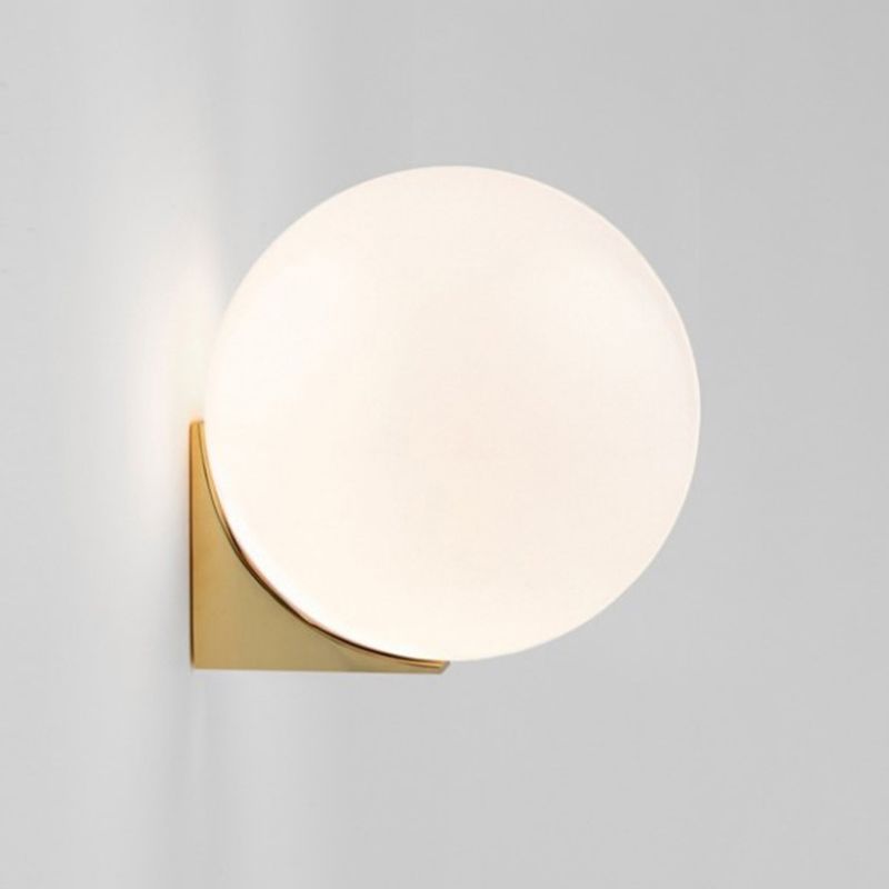 Luz de pared de matrimonio de 1 luces de 1 luces apliques de vidrio de estilo minimalista nórdico