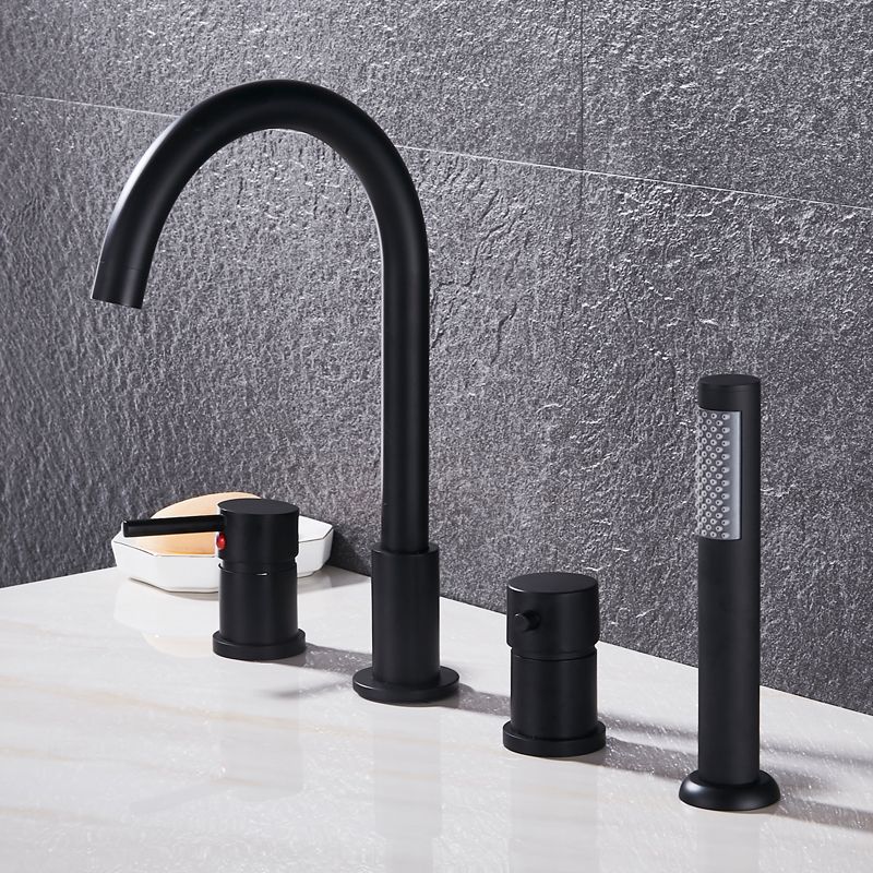 Modern Style Roman Tub Faucet Copper Deck-Mount Roman Tub Faucet