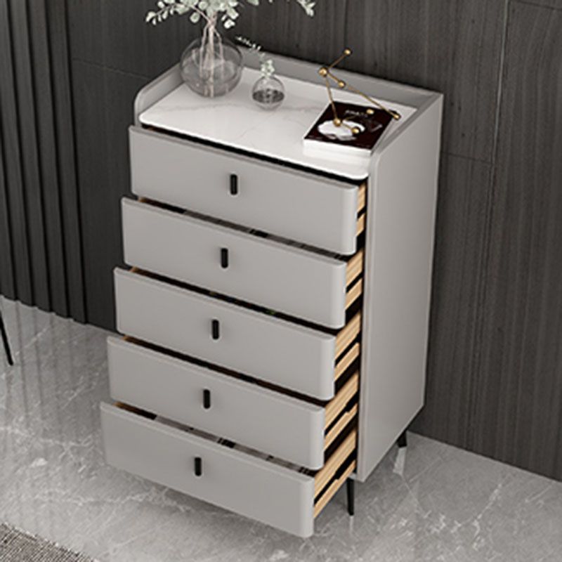 Contemporary Stone Top Storage Chest 15.75" Width Dresser for Bedroom