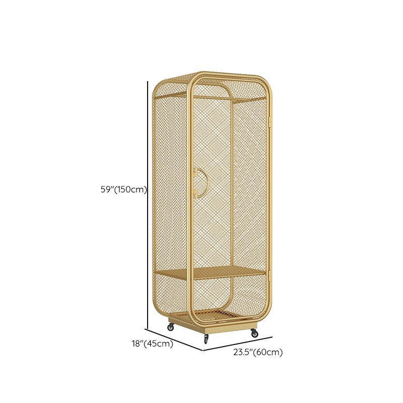 Metal Storage Cabinet Industrial Wardrobe Armoire with Garment Rod