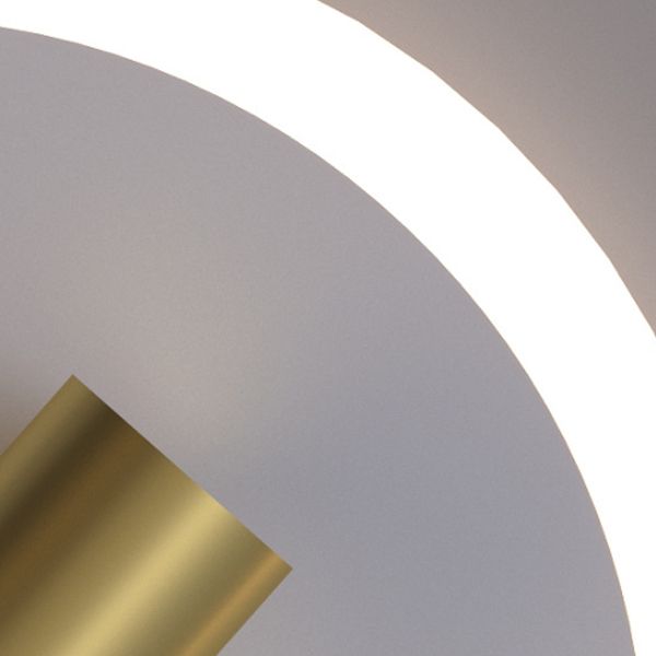 Modern Rotatable Sconce Light Metal 2 Light Wall Lamp in White