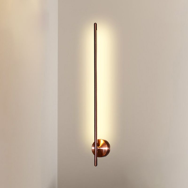 Zeitgenössischer Stil linearer LED -Wandlampe Metall 1 Licht Wandleuchte Leuchten