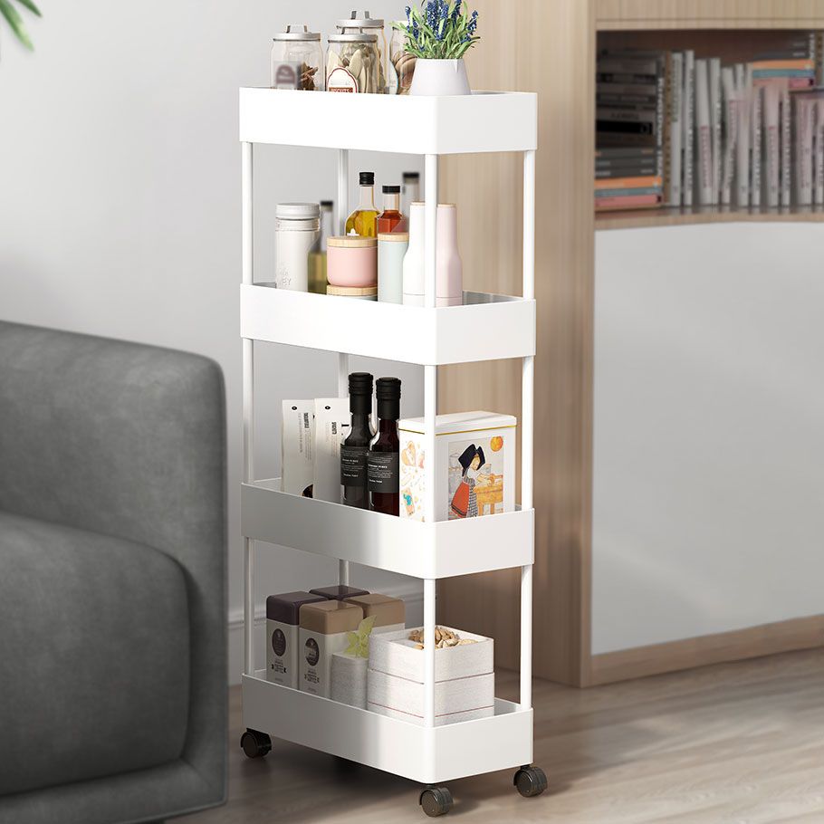Libreria etagere scandinavo scaffale in metallo scaffale in plastica scaffale con ruote d'incantatore