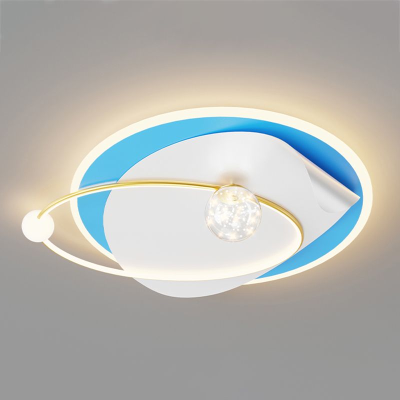 Geometry Shape Ceiling Light Fixtures Modern Style Metal 4 Light Ceiling Mounted Lights