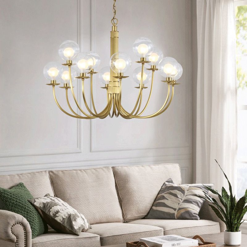 2 bulbos Cantidad Candelier opcional Tono de vidrio transparente Estilos modernos para dormitorio de comedor