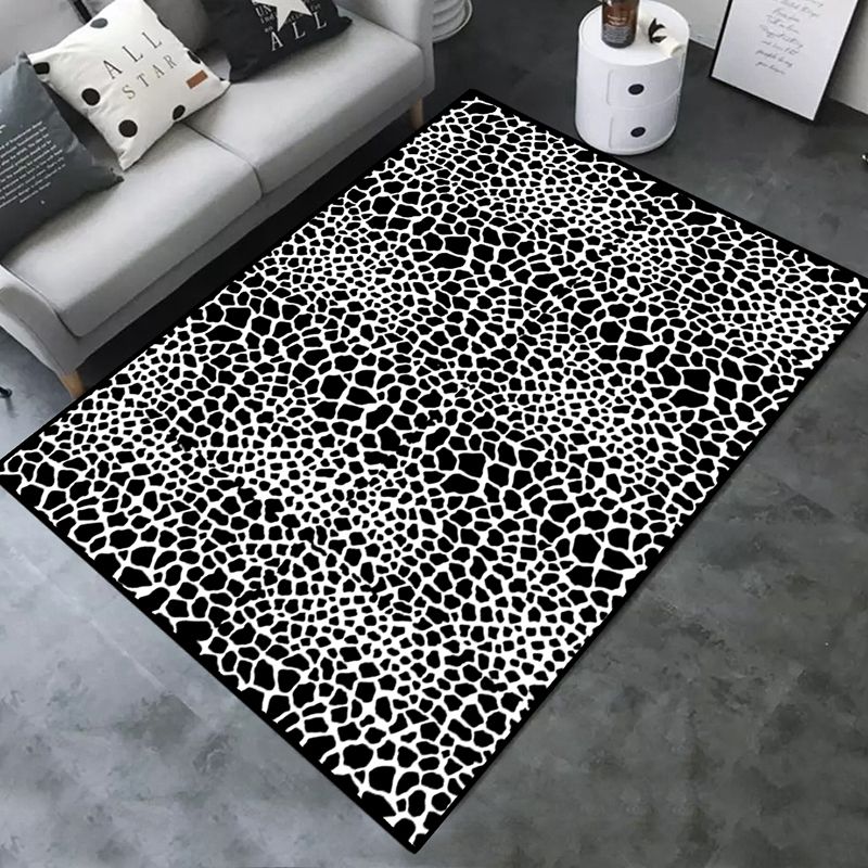 Leisure Area Rug Polyester Animals Print Rug Stain Resistant Area Rug for Home Decor