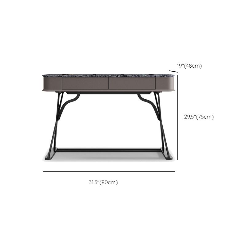 Modernism Stone Top Vanity 29.52" High Vanity Set with Stool