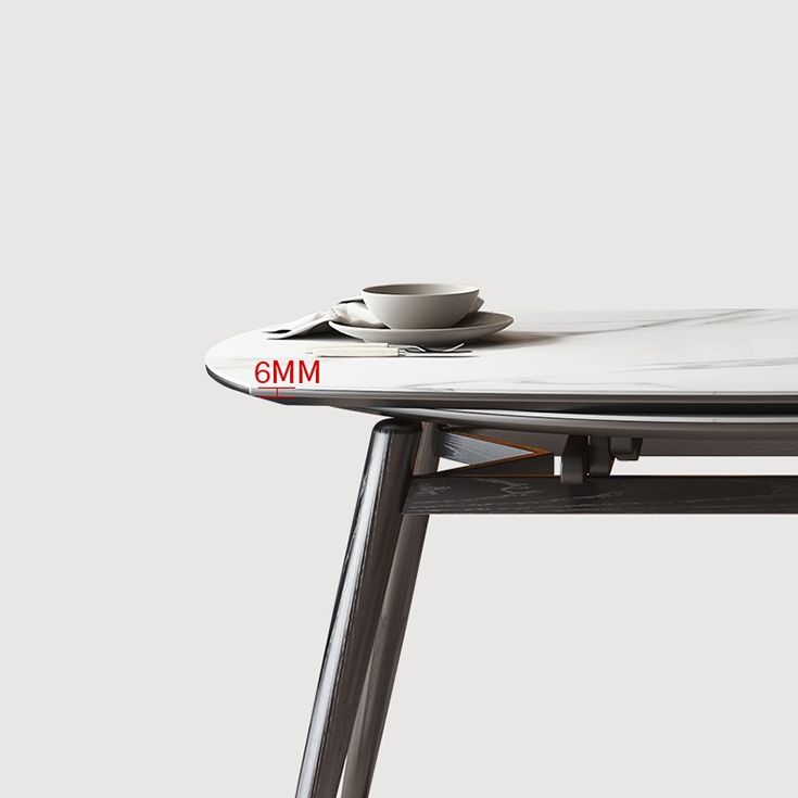 Ronde eettafel eigentijdse stijl drop blad eettafel met 4-voet