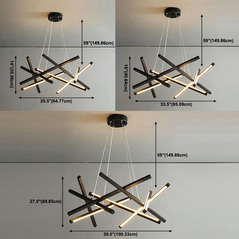 Accesorio de lámpara de lámpara de lámpara múltiple simple Luz colgante de lámparas LED para dormitorio
