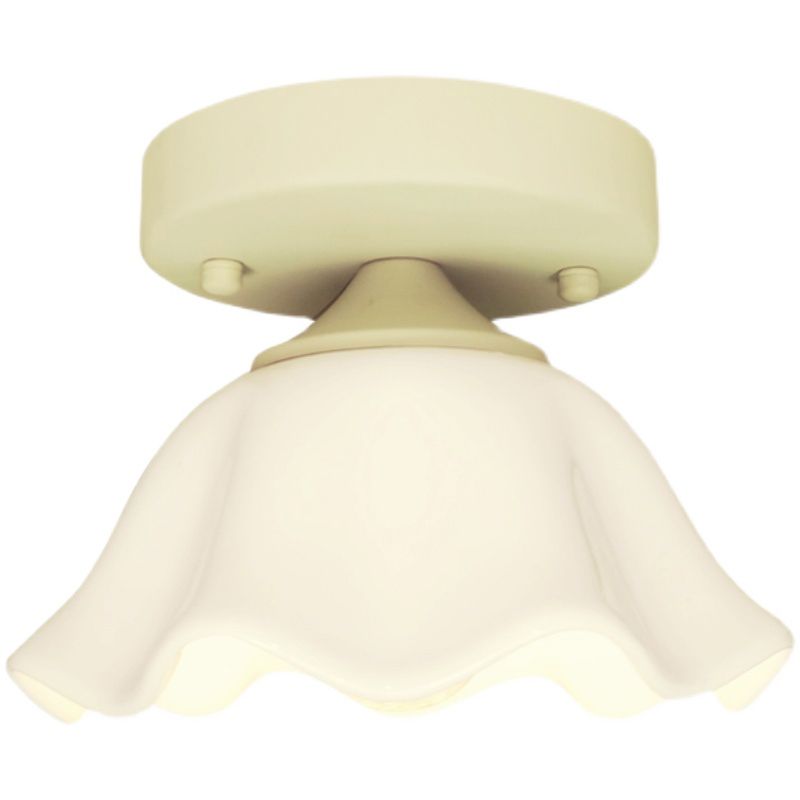 Modern Flush Mount Light Household Flush Mount Ceiling Light Fixture with Glass Shade