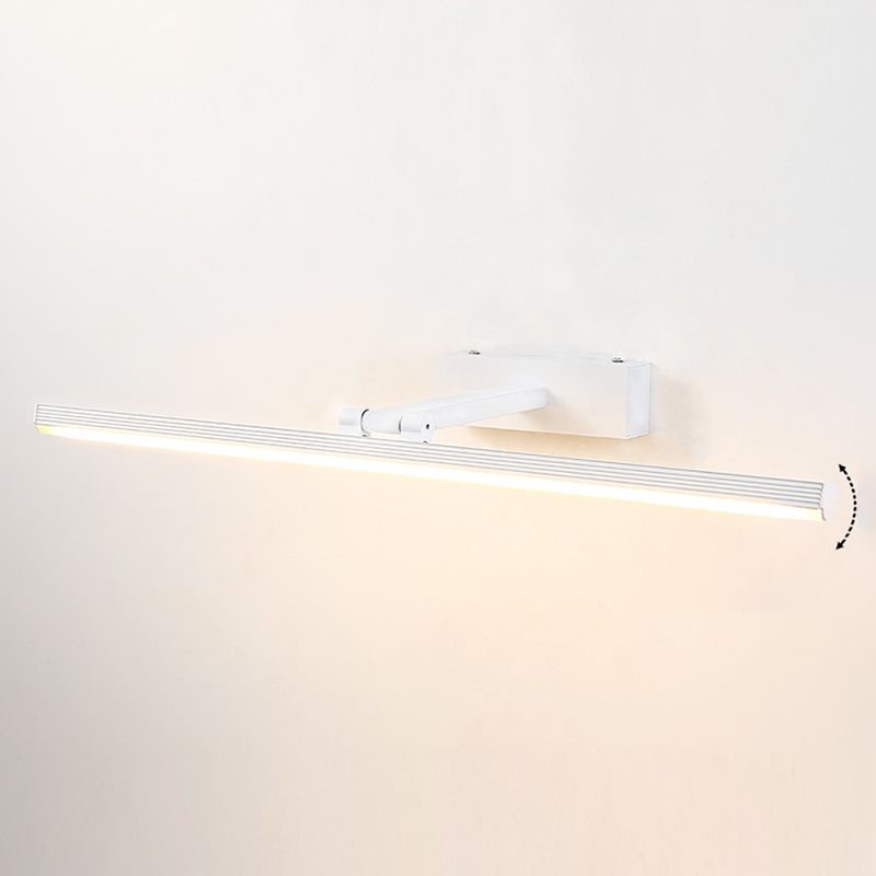 LED Vanity Wall Light Fixtures with Silicone Shade Modern Mirror Front Light