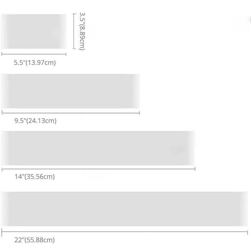 Accesorios de iluminación de la pared rectángulo Iluminación de pared del hogar minimalista