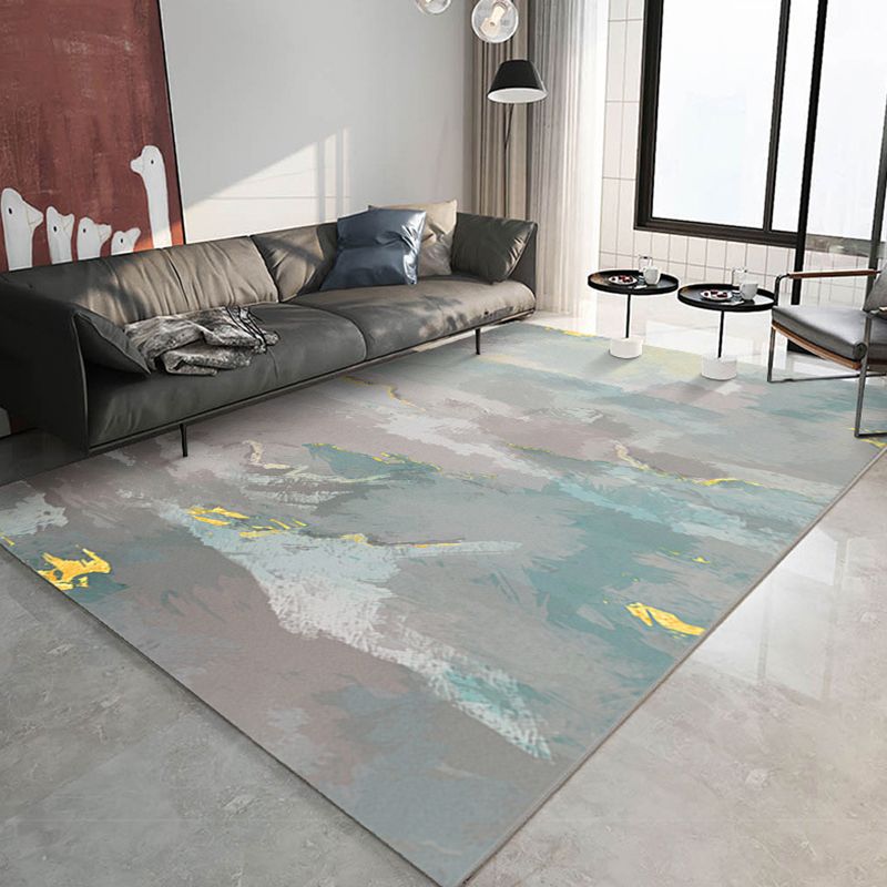 Abstract painting Aesthetic Soft Rug Rectangle Loom Rug for Bedroom