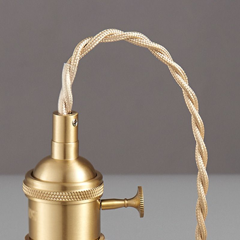 Luz de colgante de cabecera individual de latón lámparas colgantes modernas para restaurante de cocina