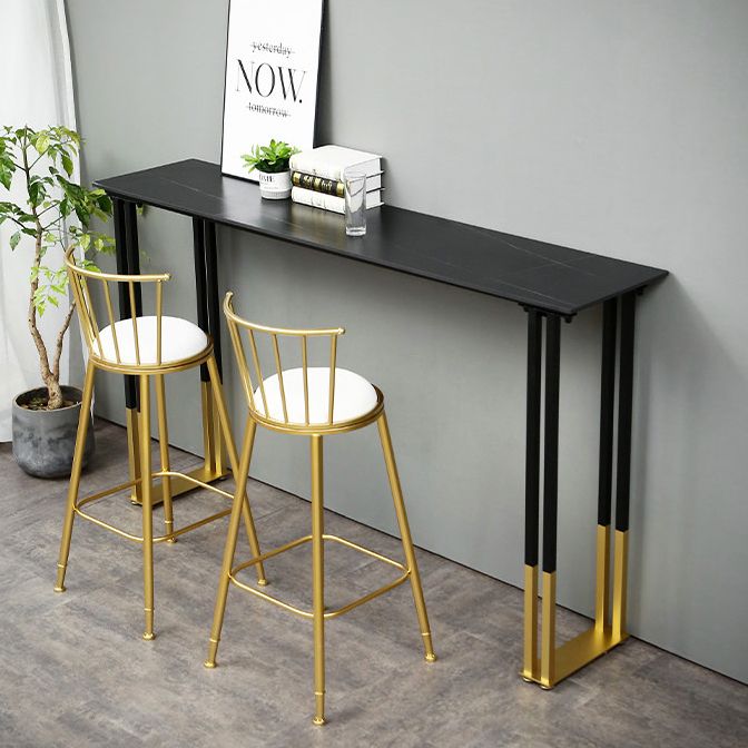 Contemporary Bar Counter Table Rectangle Sintered Stone Table for Home