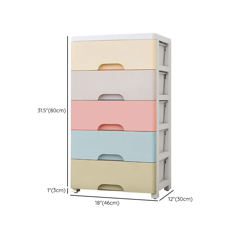 Non-Hanging Armoire with Legs Contemporary Plastic Storage Cabinet