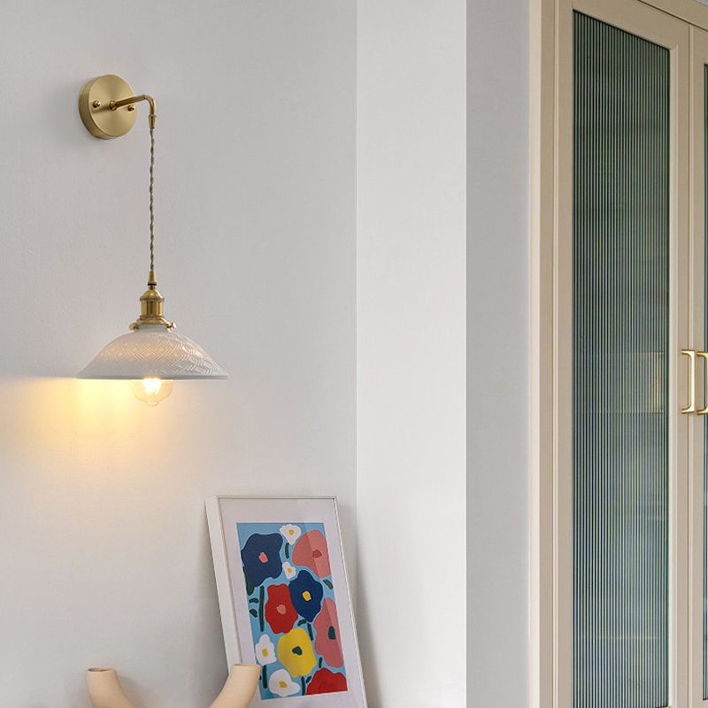 Modern de pared de cerámica Metal 1 1 de luz Medida de pared para sala de estar para sala de estar