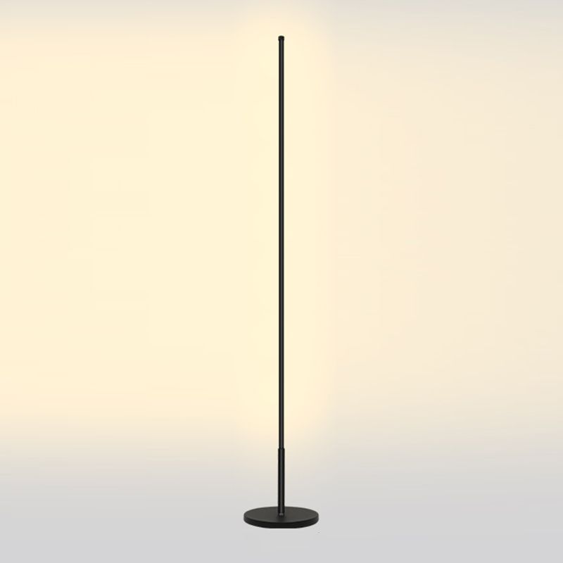 Pillar Floor Light Fixtures Modern Style Metal 1 Light Floor Light