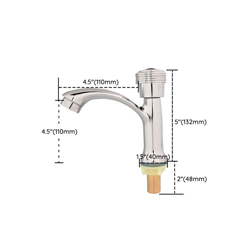 Modern Bathroom Faucet Chrome Knob Handle with Water Hose Vessel Sink Faucet