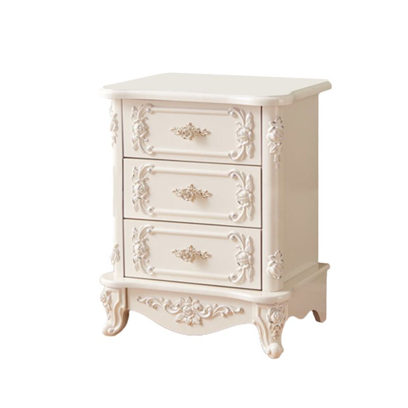 15.74" Wide Accent Chest Modern White Rectangle Chest with Drawers