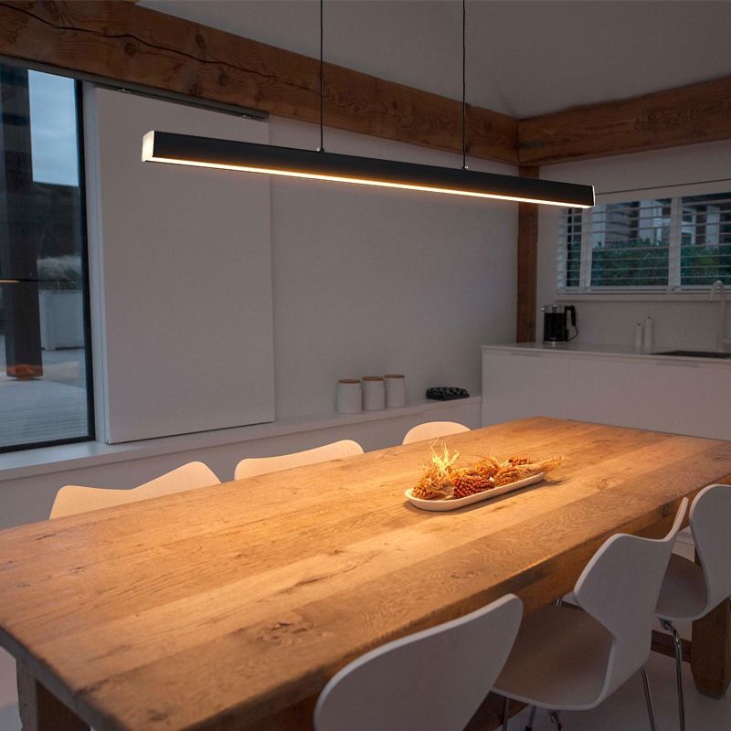 Nórdica característica simple de estilo moderno Led Hanging Island Luz para bar de comedor para el comedor