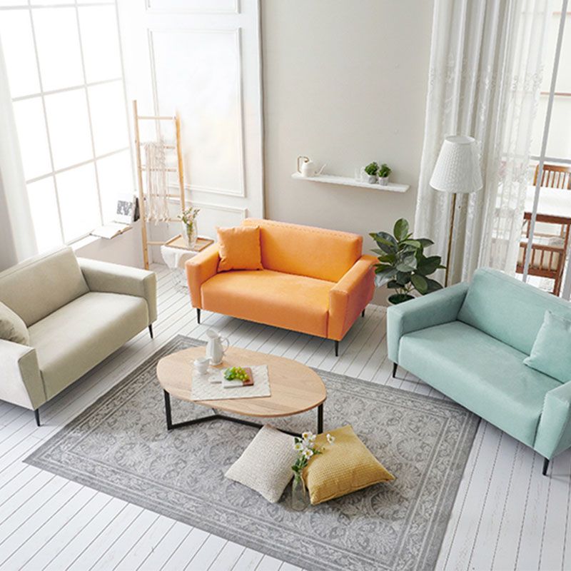 Modernism Square Arm Sofa 3-Seater 29.13" D x 27.56" H Loveseat