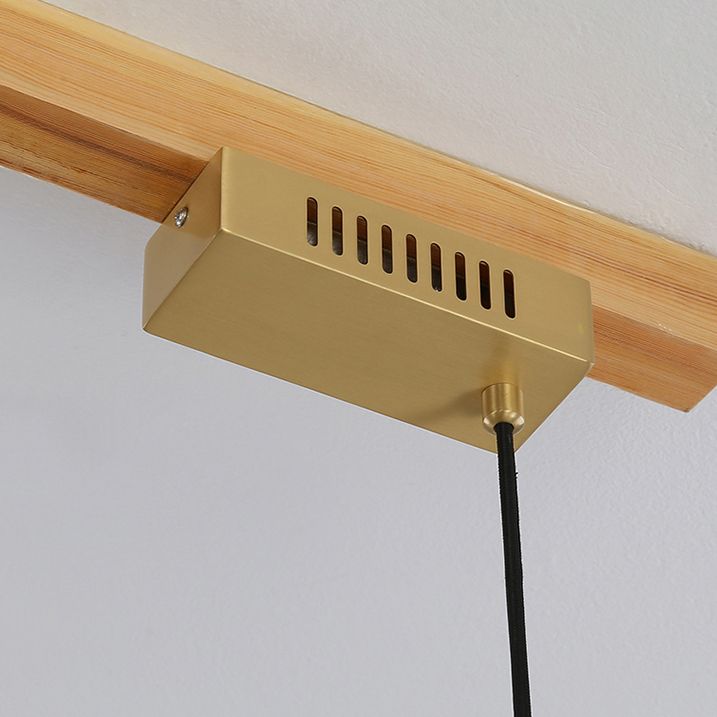Modern Style Linear Island Light Fixture Metal 1- Light Island Lighting Fixture