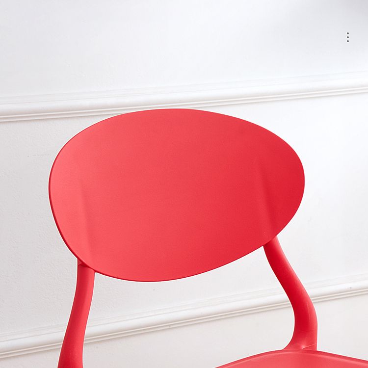 La salle à manger en plastique moderne préside la chaise latérale de salle à manger arrière ouverte sans bras pour le restaurant