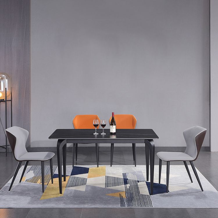 Metal moderno que cena la silla sin brazos del lado del Wingback de la silla para el uso del restaurante