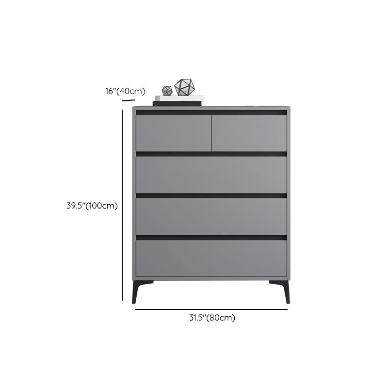 Contemporary Horizontal Double Dresser Wood Storage Chest Dresser for Bedroom