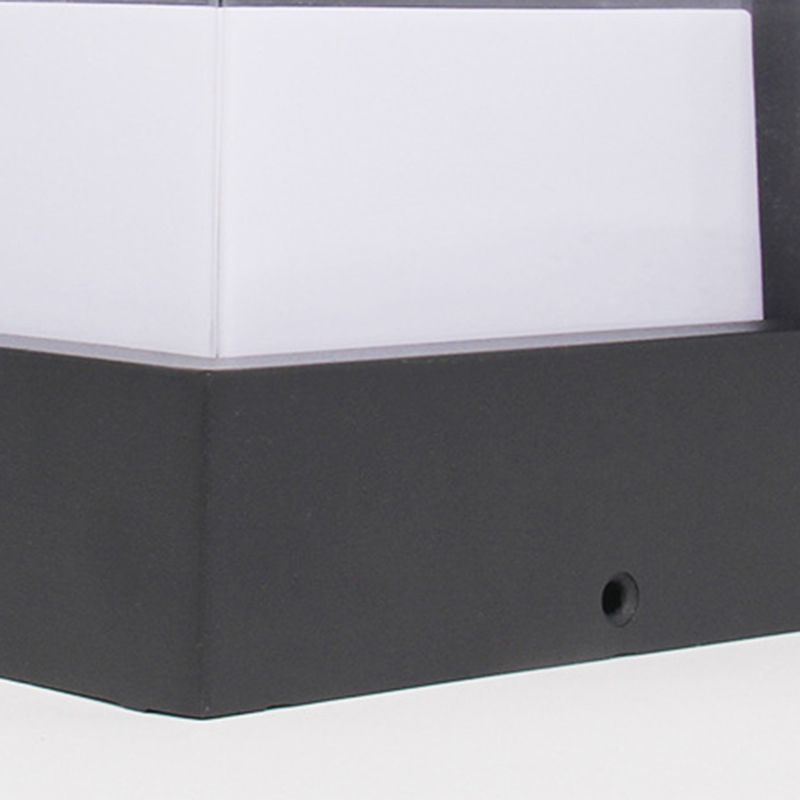 Square Wall Lighting Simplicity Metal 1 Light Rustic Wall Sconces in Black