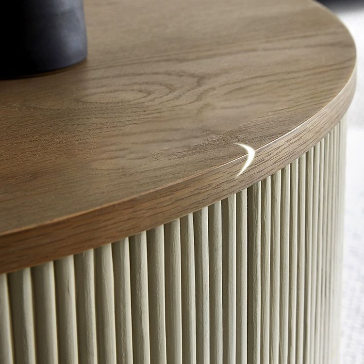 19.7" Tall North European Drum End Table Round Side End Table for Living Room