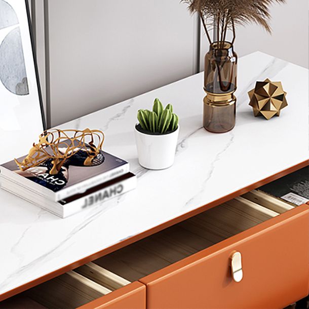 Modern Stone Wood Sideboard 9-Drawer Dining Room Buffet Server,47"L x 15.7"W x 36.6"H