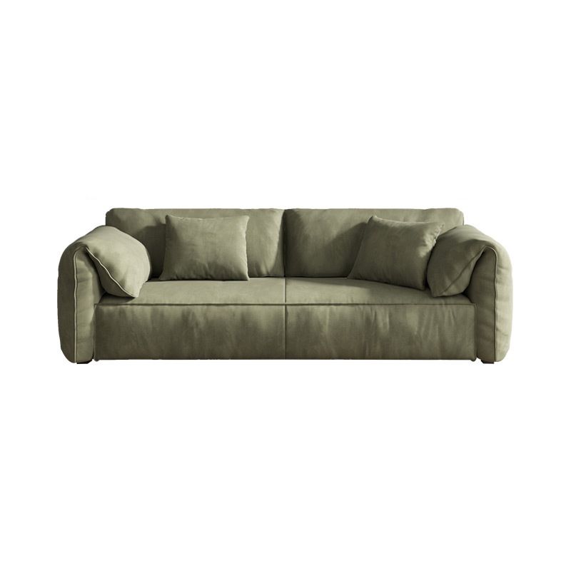Stationary Fabric Living Room Pillow Top Arm Standard Green Settee