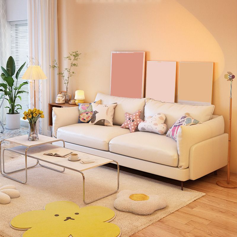 Kissen -Oberarm -Sofa 29,53 "D x 27,56" H 3 -Seat -Kissen Holzsitze