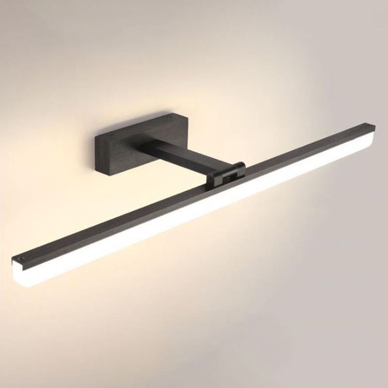 Modern Style Armed LED Wall Mounted Vanity Lights Metal Simple Bathroom Vanity Sconce