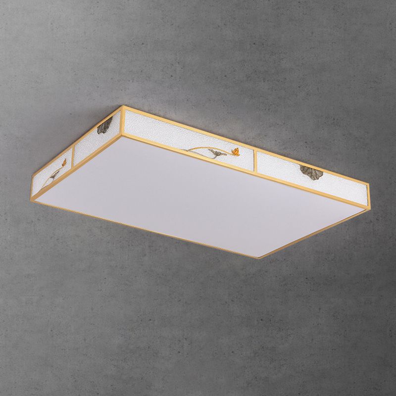 Modern Ceiling Lamp Geometric LED Flush Mount Light Fixture with Acrylic Shade for Bedroom