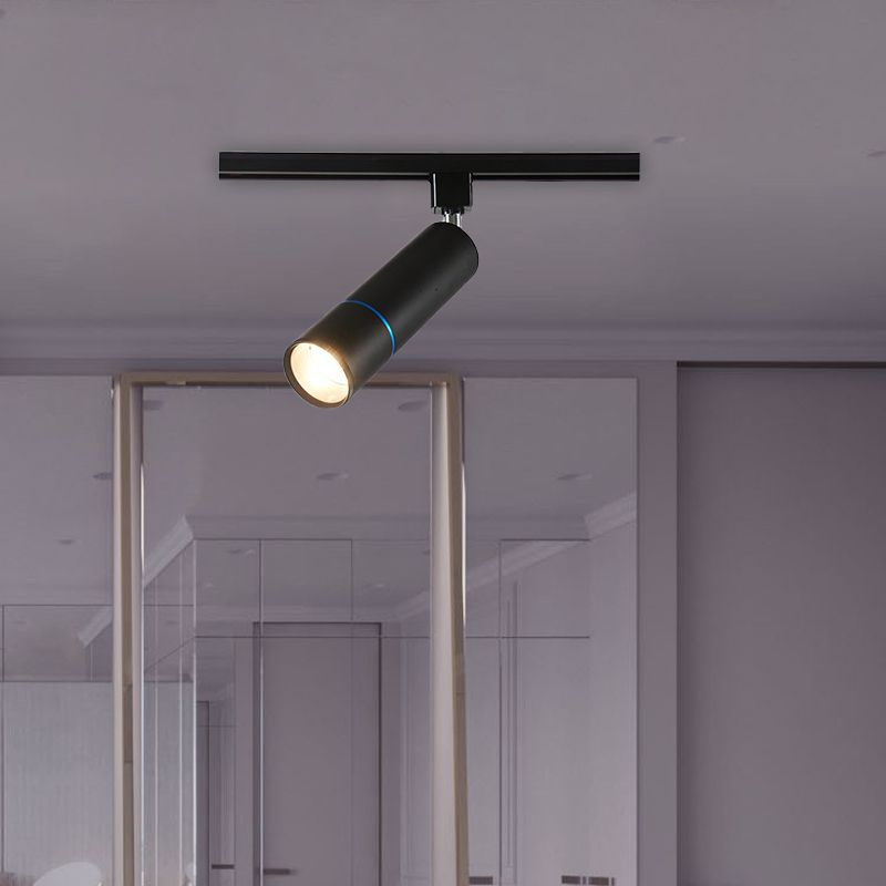Minimalismo Tubo Semi Flush Ligero LED LED Lámpara de techo de montaje de montaje en verde/negro