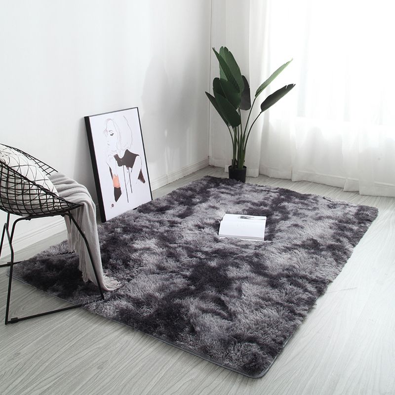 Multi gekleurd modern tapijt Shag vaste kleur tapijt Petvriendelijk niet-slip gebied Rug voor woningdecoratie
