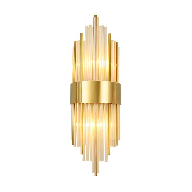 Kristal gearceerde muur sconce verlichting hedendaagse stijl muur gemonteerd verlichtingsarmatuur