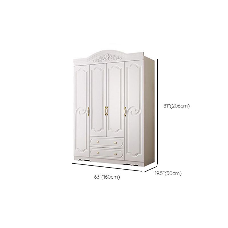 Engineered Wood Wardrobe Cabinet French Country Wardrobe Armoire