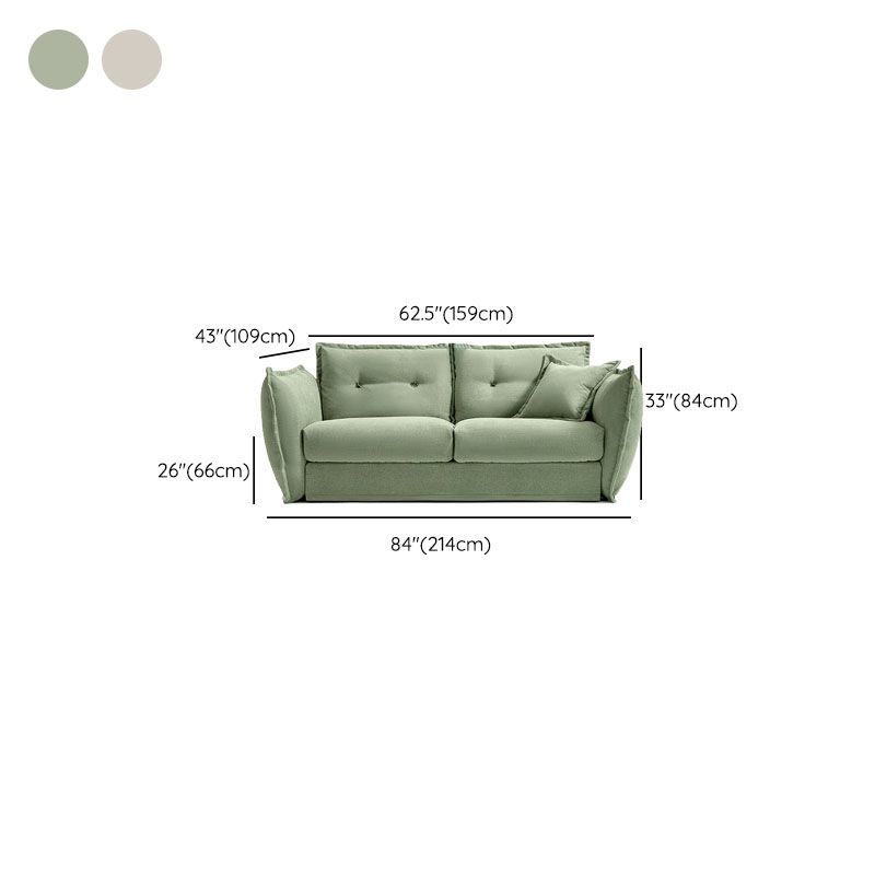 Pillow Top Arm Loveseat Stain Resistant Sofa with Tufted Back