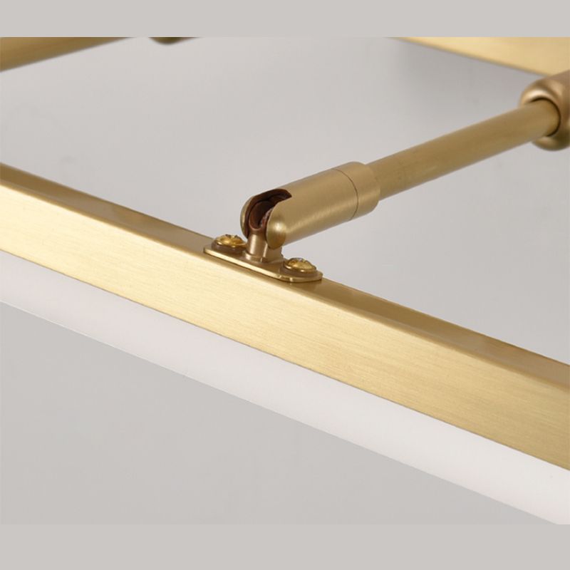 Modern Minimalist Minimalist Acrilico per vanità montate in rame Acrilico 1 Light Wall Light Freedurs