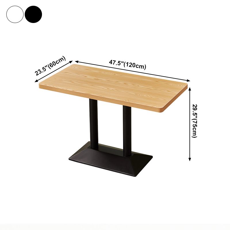 Industrial Dining Room Table Home Kitchen Dinner Furniture with Metal Base