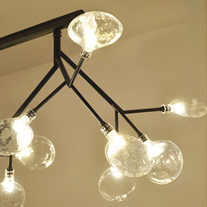 Contemporary Dining Room Lighting 27-Light Sputnik Island Lamp