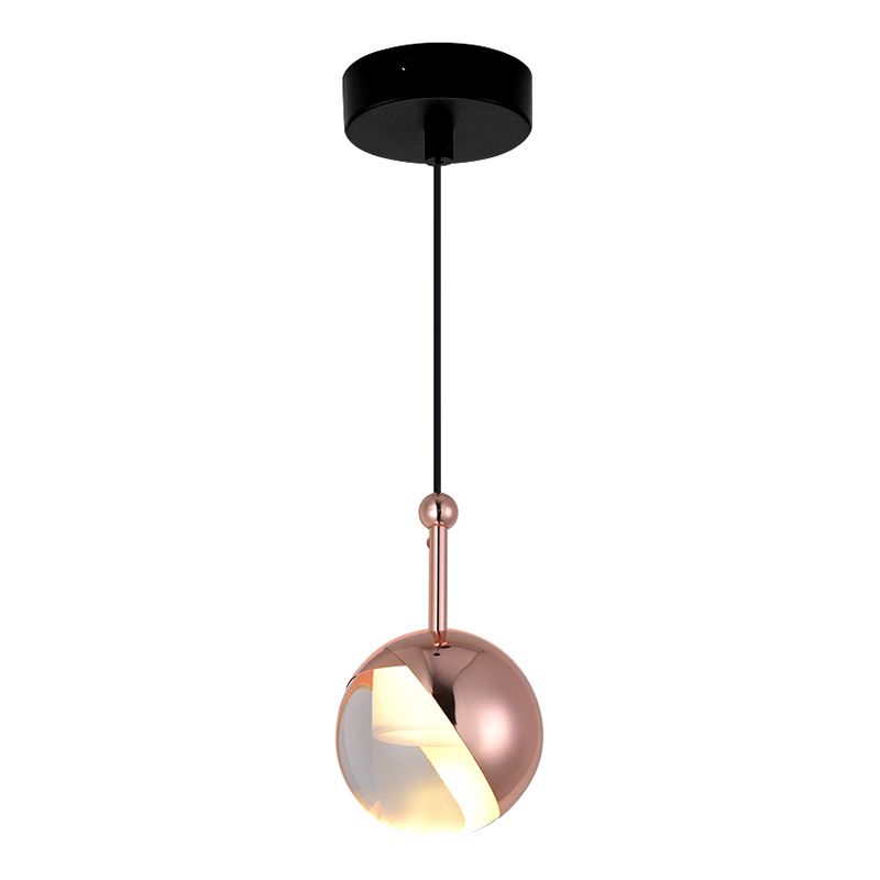 Pendante LED du globe en aluminium dans la lampe suspendue à la suspension intérieure de style de luxe moderne