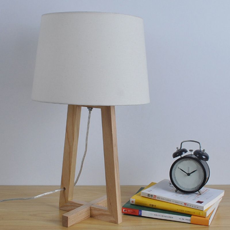 Tavolino da tavolo da tavolino minimalismo tessuto a 1 testa in legno a 2 zampe da comodino per la sala per bambini